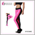 2015 derniers pantalons de sport multicolores de pantalons de sport des femmes sexy (leggings multicolores de couture de pantalons de sport des femmes sexy dernières 2015)